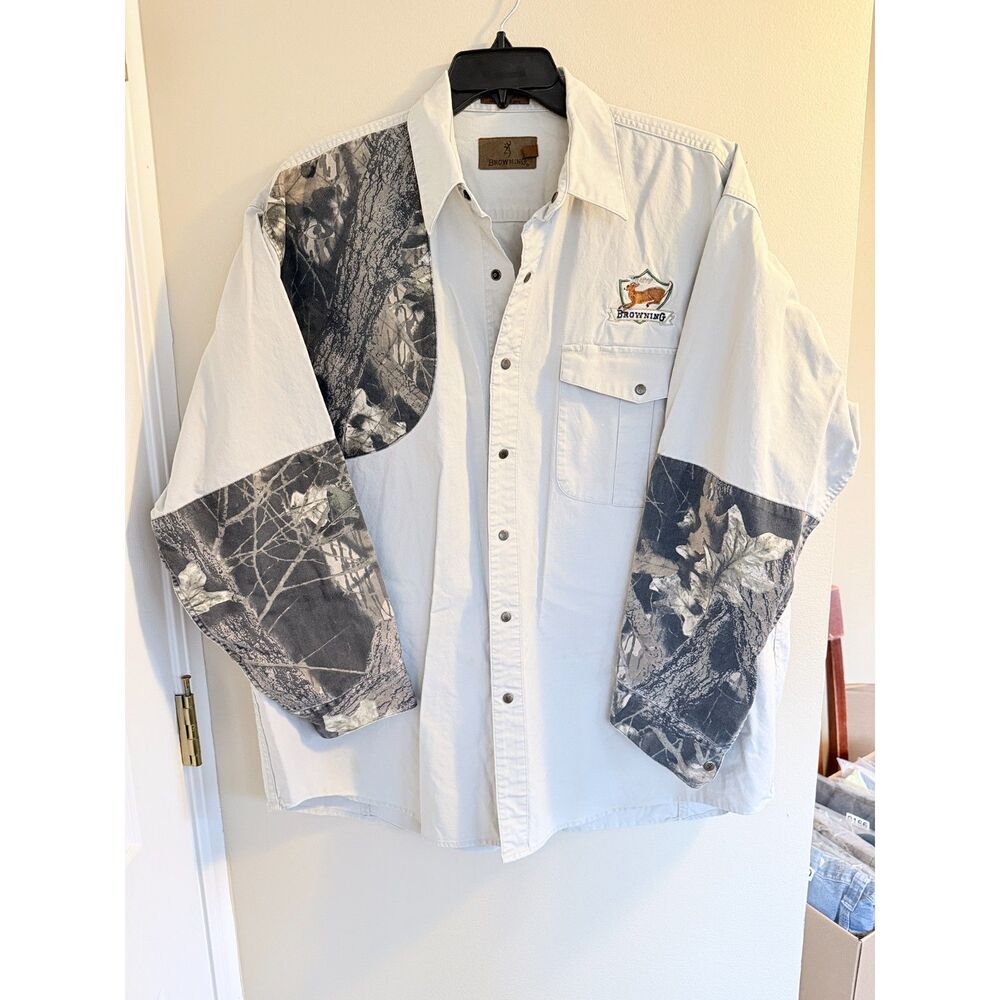 Vintage Browning Super Naturals 100% Cotton Long Sleeve Shirt‎ | 2XL